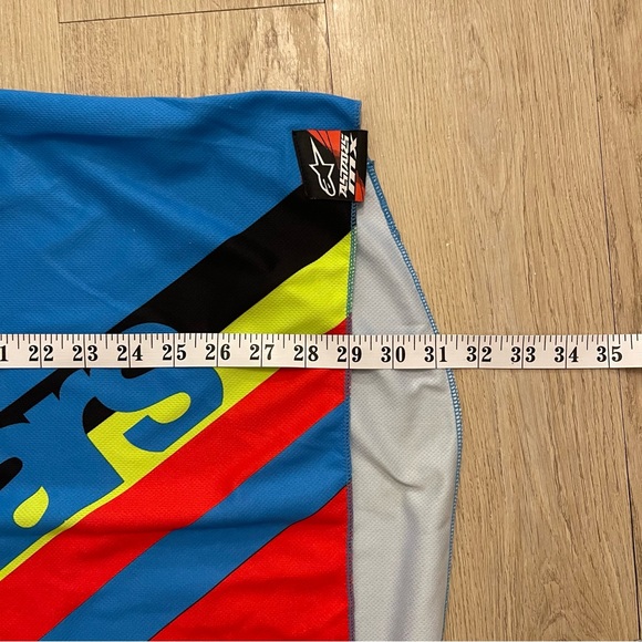 Vintage Alpinestars AStars Racer MX Series Motorcycle Jersey Mens Large - Blue - Picture 8 of 10